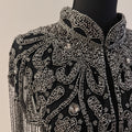 Beaded-Fringe Capelet - Black 4