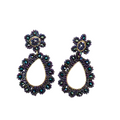 Beaded-Teardrop Drop Earrings