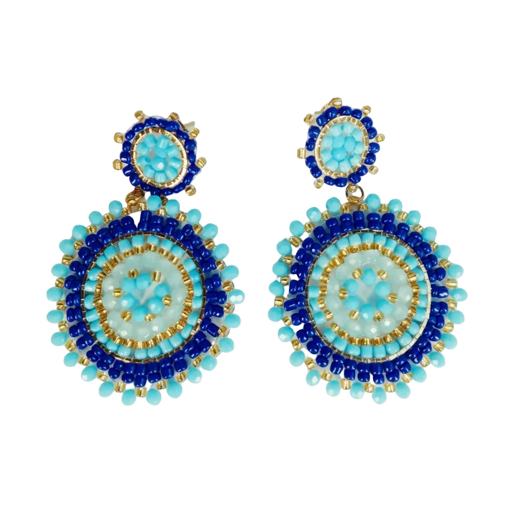 Starburst-Cluster Drop Earrings