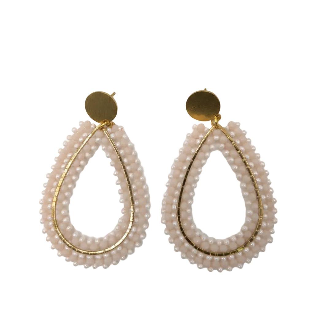Open-Teardrop Drop Earrings