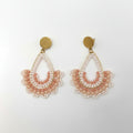 Scalloped-Fan Drop Earrings