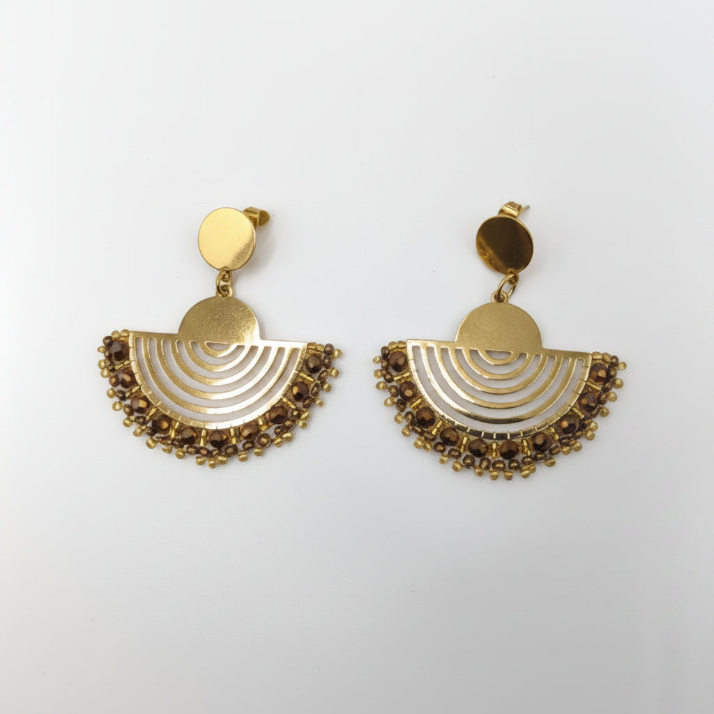 Arched-Gate Drop Earrings