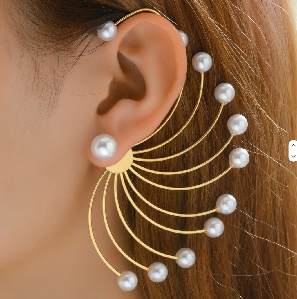 Pearl Wings Ear Cuff