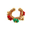 Beaded-Coil Ear Cuff