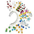 Decorative headband with colorful beads and flowers